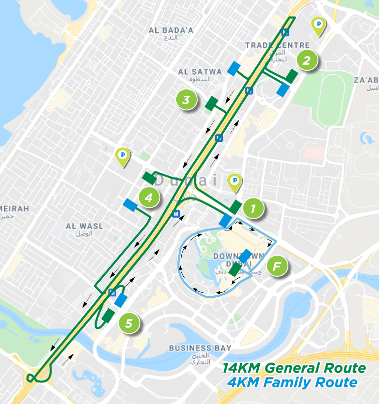 Dubai Ride map